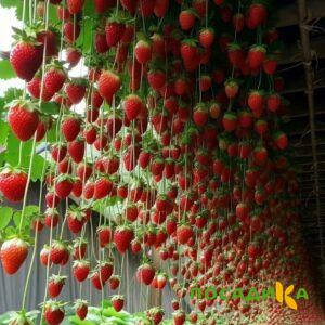 Клубника ампельная Анастасия купить по цене от 370р. в интернет-магазине «Посадика» с доставкой почтой в в Казани и по всей России – [изображение №1].